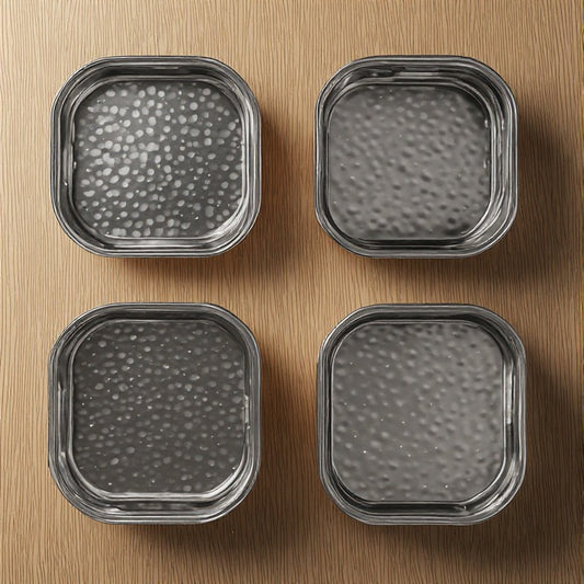 Premium Hammered Steel Storage Canister 1500ml