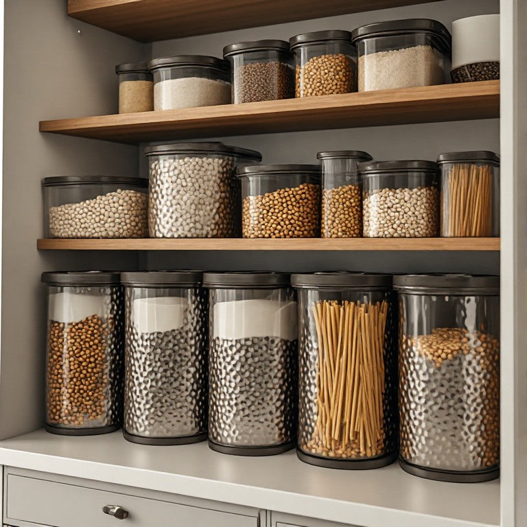 Premium Hammered Steel Storage Canister 1000ml