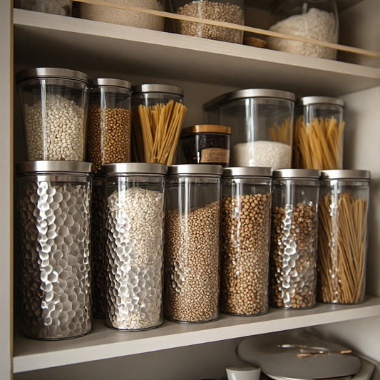 Premium Hammered Steel Storage Canister 750ml