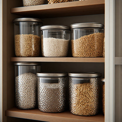 Premium Hammered Steel Storage Canister 750ml
