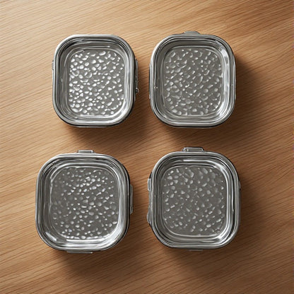 Premium Hammered Steel Storage Canister 1500ml