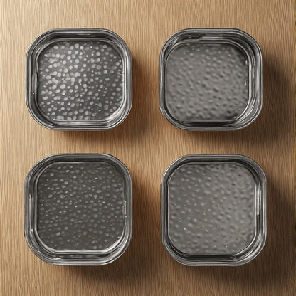 Premium Hammered Steel Storage Canister 1500ml